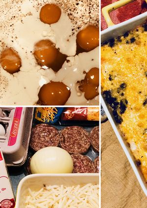 A picture of Fullblood Wagyu Beef Sausage Breakfast Casserole.