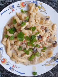 Schweine Geschnetzeltes in Champignonrahm Rezepthauptbild