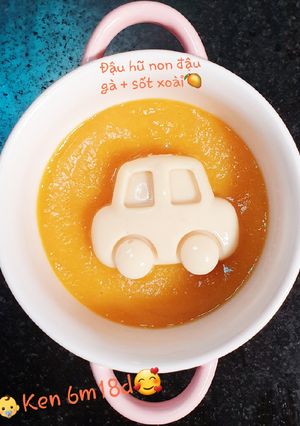 Hình của món Đậu hũ non đậu gà.