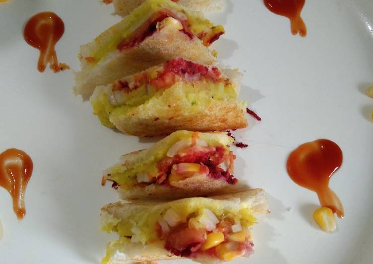 Potato veg sandwich Potato veg sandwich