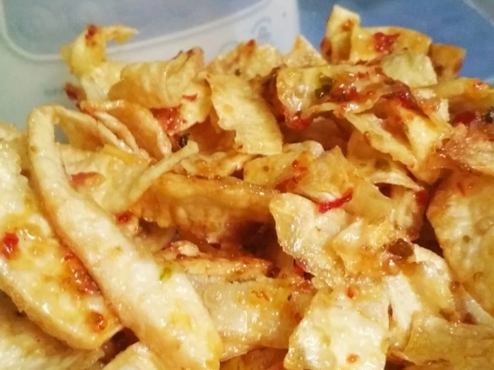Langkah Gampang Menyiapkan Resep Kripik singkong balado yang Bisa Manjain Lidah Anti Ribet, Menggugah Selera