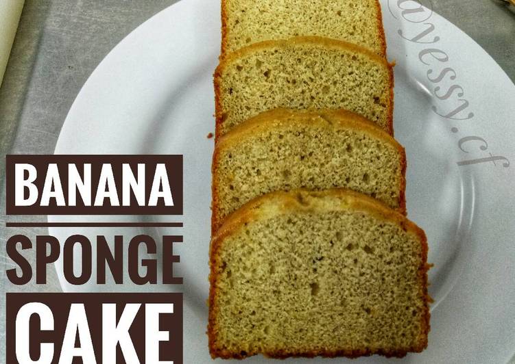 Banana Cake (Sponge Type) - Kue Bolu Pisang