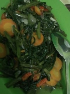 Foto resep Tumis kangkung wortel