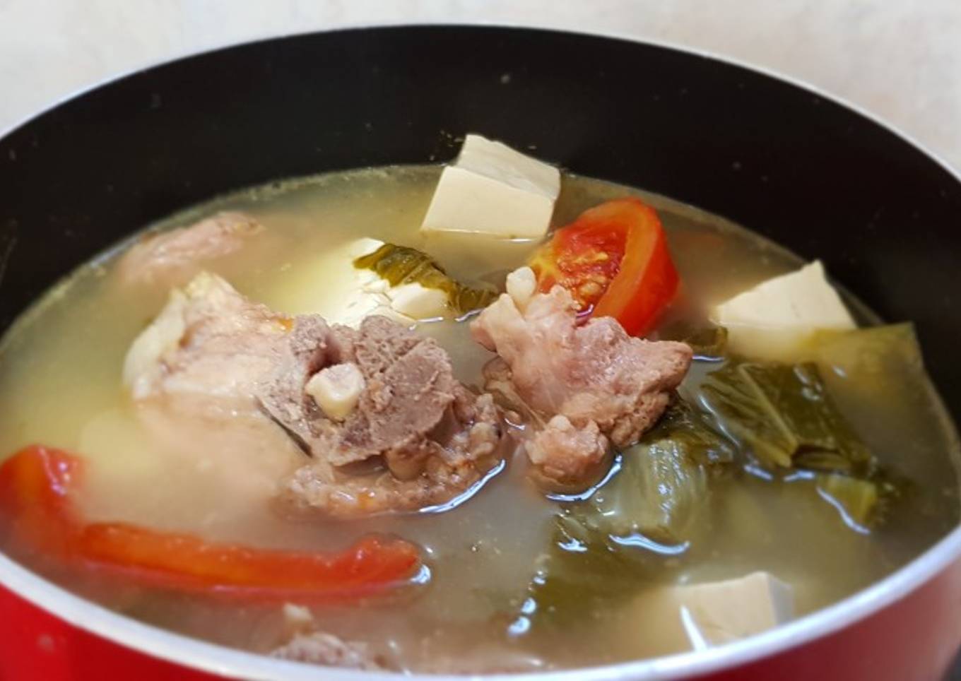 Kuah Bakut Sawi Asin