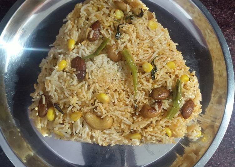 Easiest Way to Make Award-winning Corn dry fruit pulao