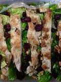 Ensalada de arándanos con pollo