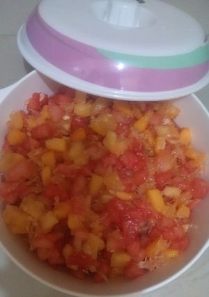 A picture of Fruits salad.