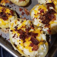 A picture of Loaded Twice Baked Potatoes.