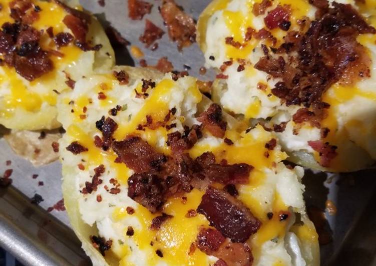 How to Prepare Loaded Twice Baked Potatoes in 27 Minutes for Family