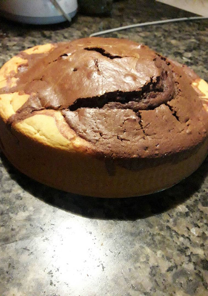 Una foto de Torta mármolado rápida