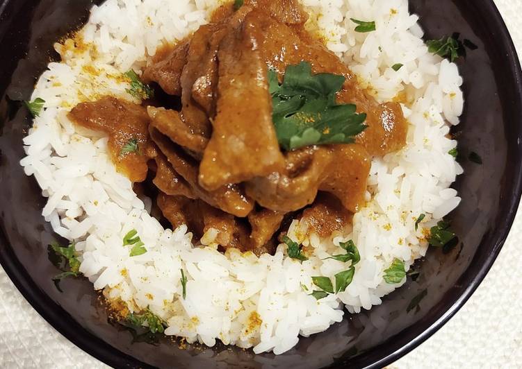 Ternera con cerveza y curry