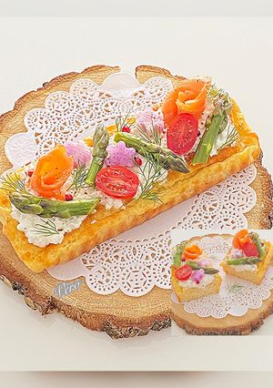 Une photo de Tarte Moelleuse au Saumon Fumé