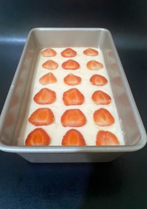 Foto resep Strawberry cake pudding