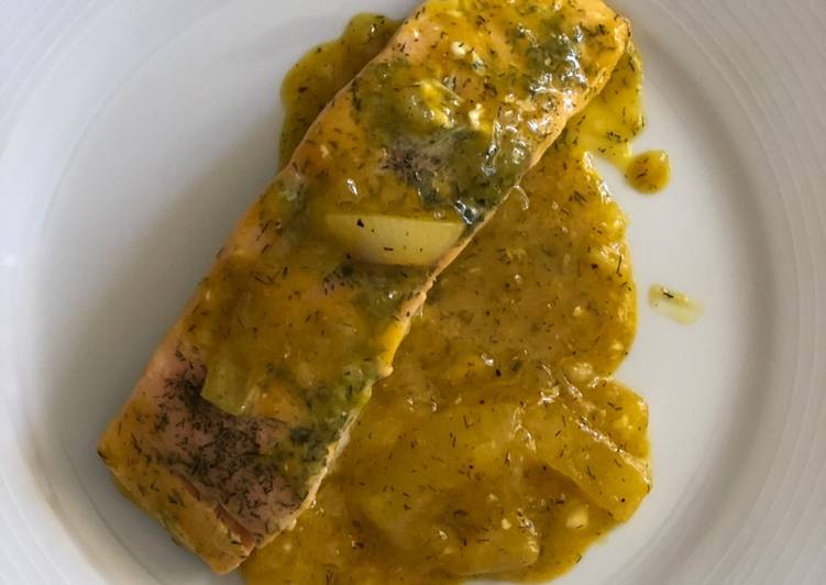 Salmón a la naranja