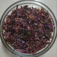 A picture of Purple cabbage sabji.