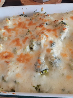 Una foto de Brócoli gratinado al horno