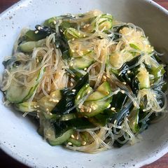A picture of Wakame & Cucumber Harusame Salad.