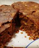 Tarta de fresas y almendras con canela