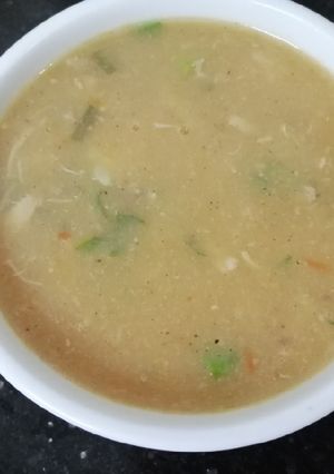 صورة لوصفة 🍵 شوربة الخضار بالدجاج صحيه 💯