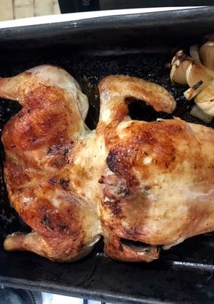 Una foto de Pollo al horno