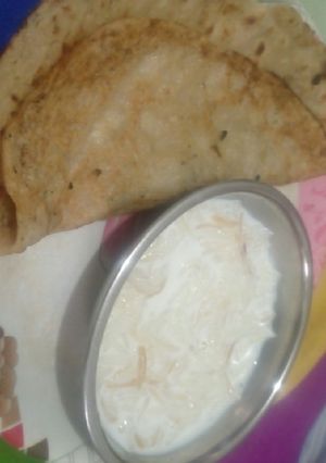 A picture of Wheat flour chilla.