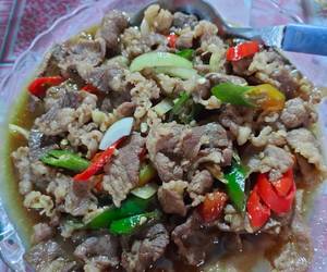 Resep Mudah Daging slice Lombok ijo Paling Enak