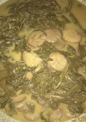 Foto resep Gulai jengkol + teri + daon singkong