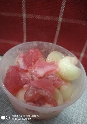 Foto resep 28. Salad buah tanpa keju simple