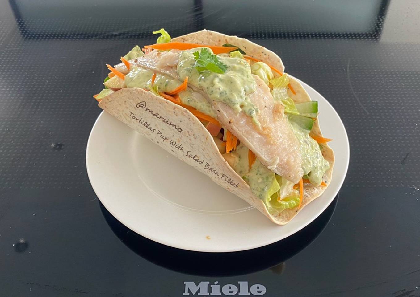 Tortillas Pup With Salad Basa Fillet