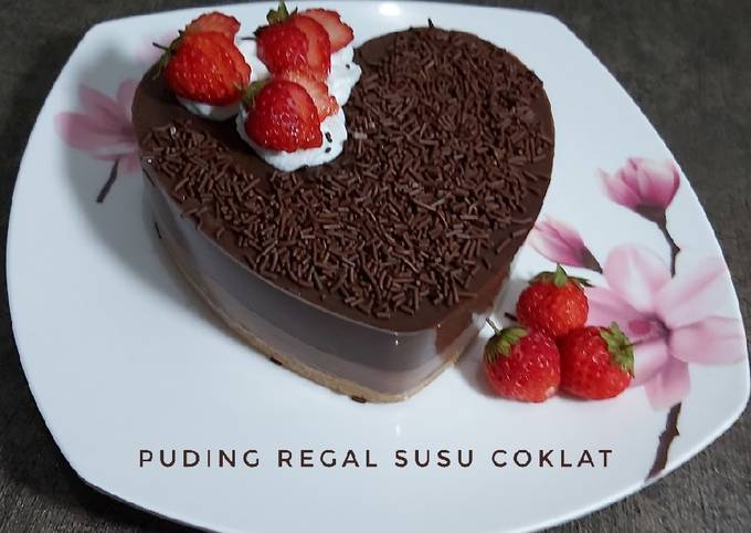 Puding regal susu coklat