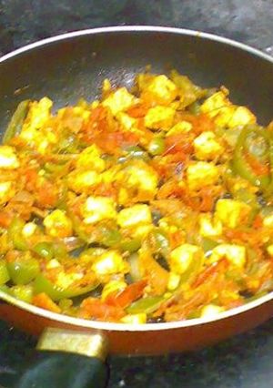 A picture of Paneer Jalfreze.