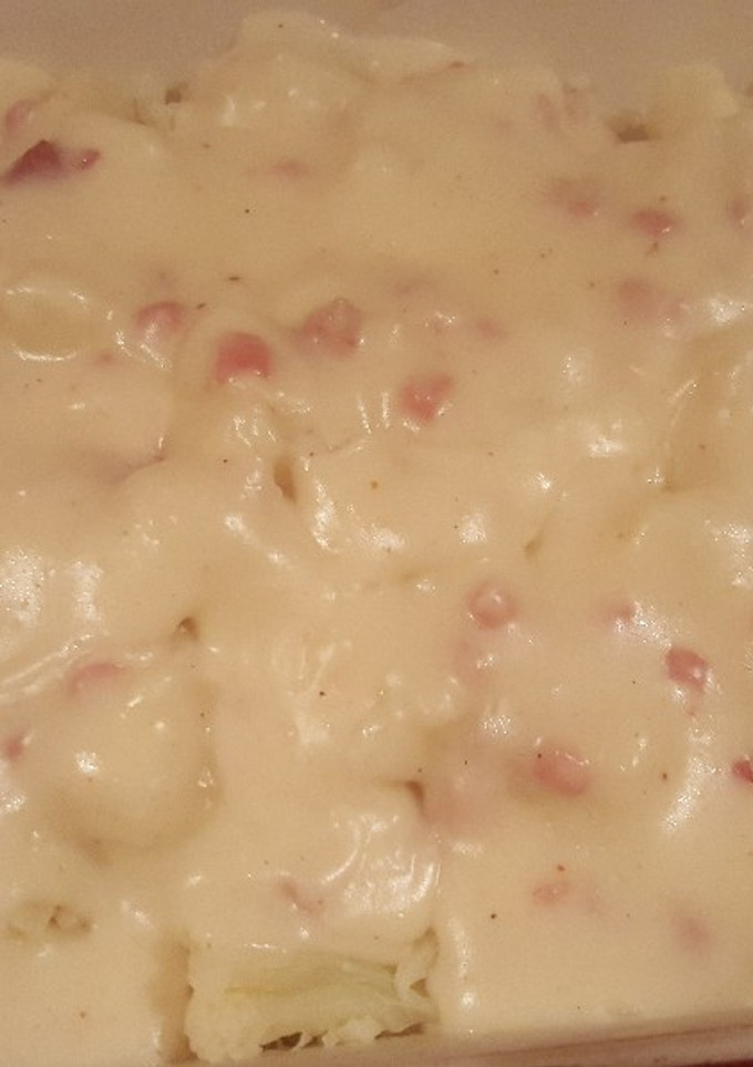 Una foto de Coliflor con bechamel de jamón