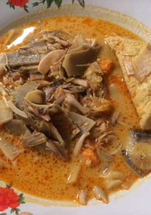 Foto resep Gulai jantung pisang daging sapi