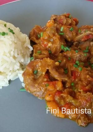 Una foto de Mollejas de pollo en salsa