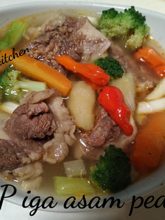 Foto resep SOP iga asam pedas