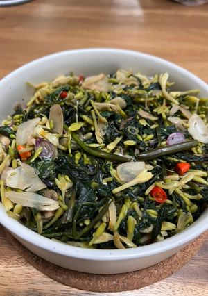 Foto resep Tumis Kangkung Bunga Pepaya Anti Gagal