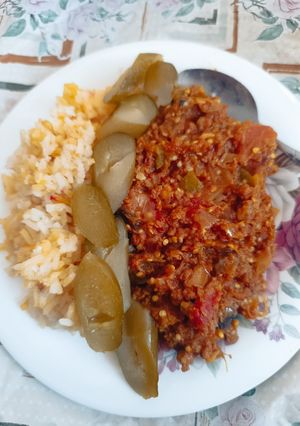 عکسی از دستور خوراک گوشت و بادمجان رژیمی🍲