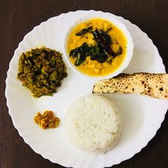 Boondi ki kadhi A picture of Boondi ki kadhi.