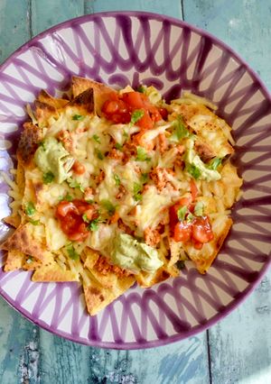 A picture of Turkey Chilli Nachos.