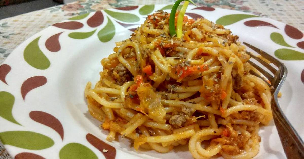  Resep  Spaghetti  Meat Sauce Macaroni Goreng  Simple  oleh 