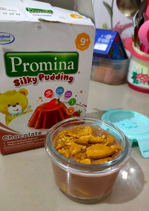 Foto resep Puding pisang coklat (snack MPASI 9+)