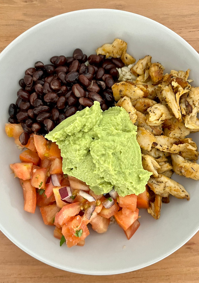 Una foto de 🌯 Burrito bowl de Heura 🥗