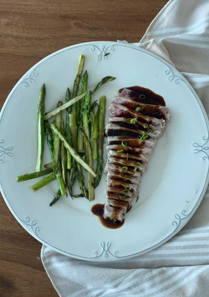 Una foto de Medallón de atún teriyaki sin azúcar
