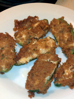 A picture of Fried jalapeno poppers.