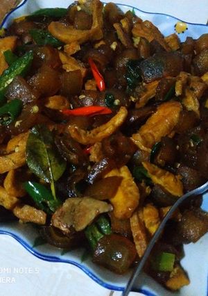 Foto resep Kulit&tahu masak kecap
