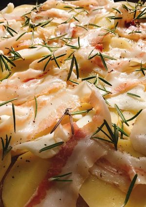 Foto di Focaccia con patate e guanciale