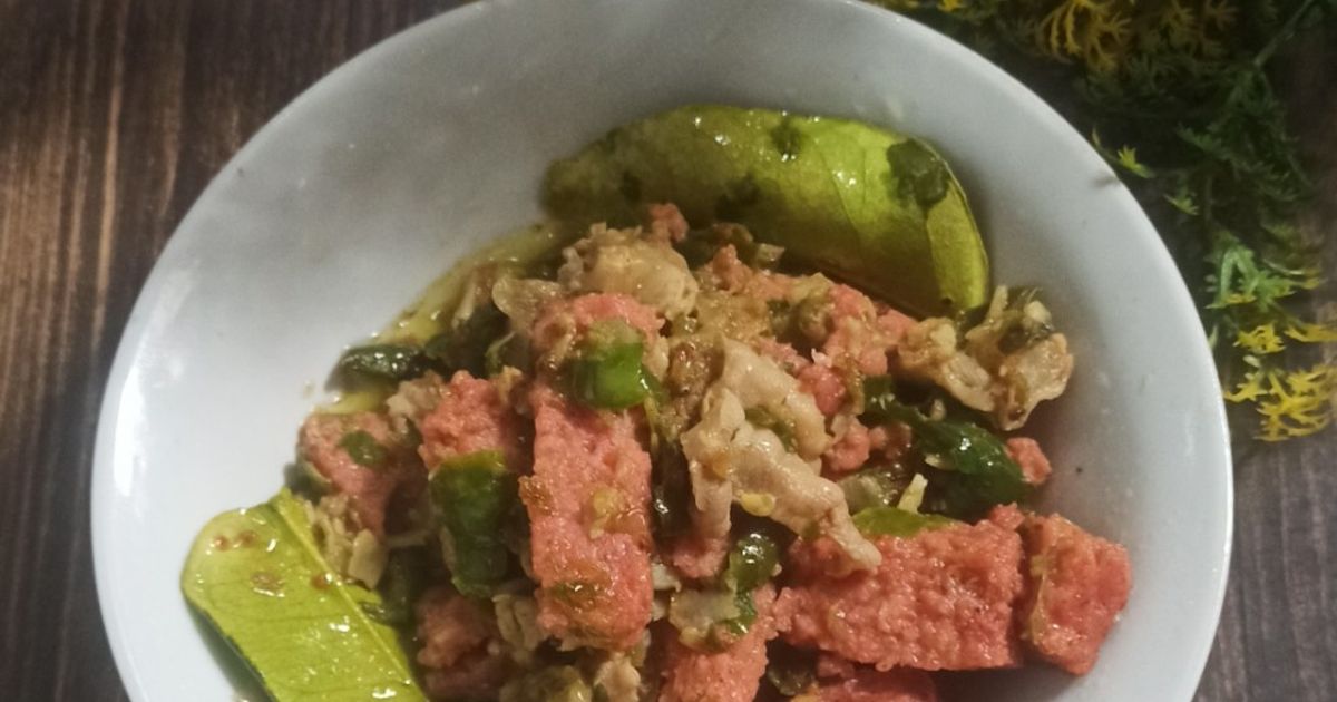 Sambal goreng ceker fillet cabe ijo
