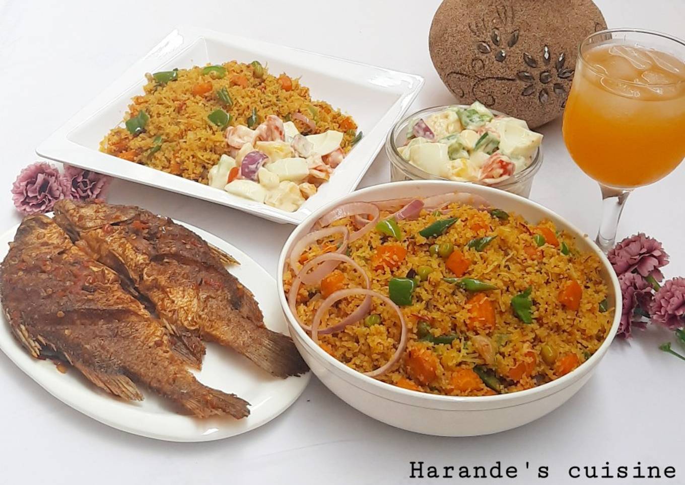 Coconut fried couscous