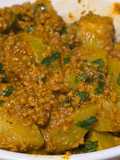 Lauki keema (bottle gourd and ground beef)