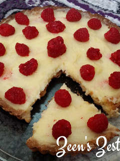 A picture of Vanilla Raspberry Tart.